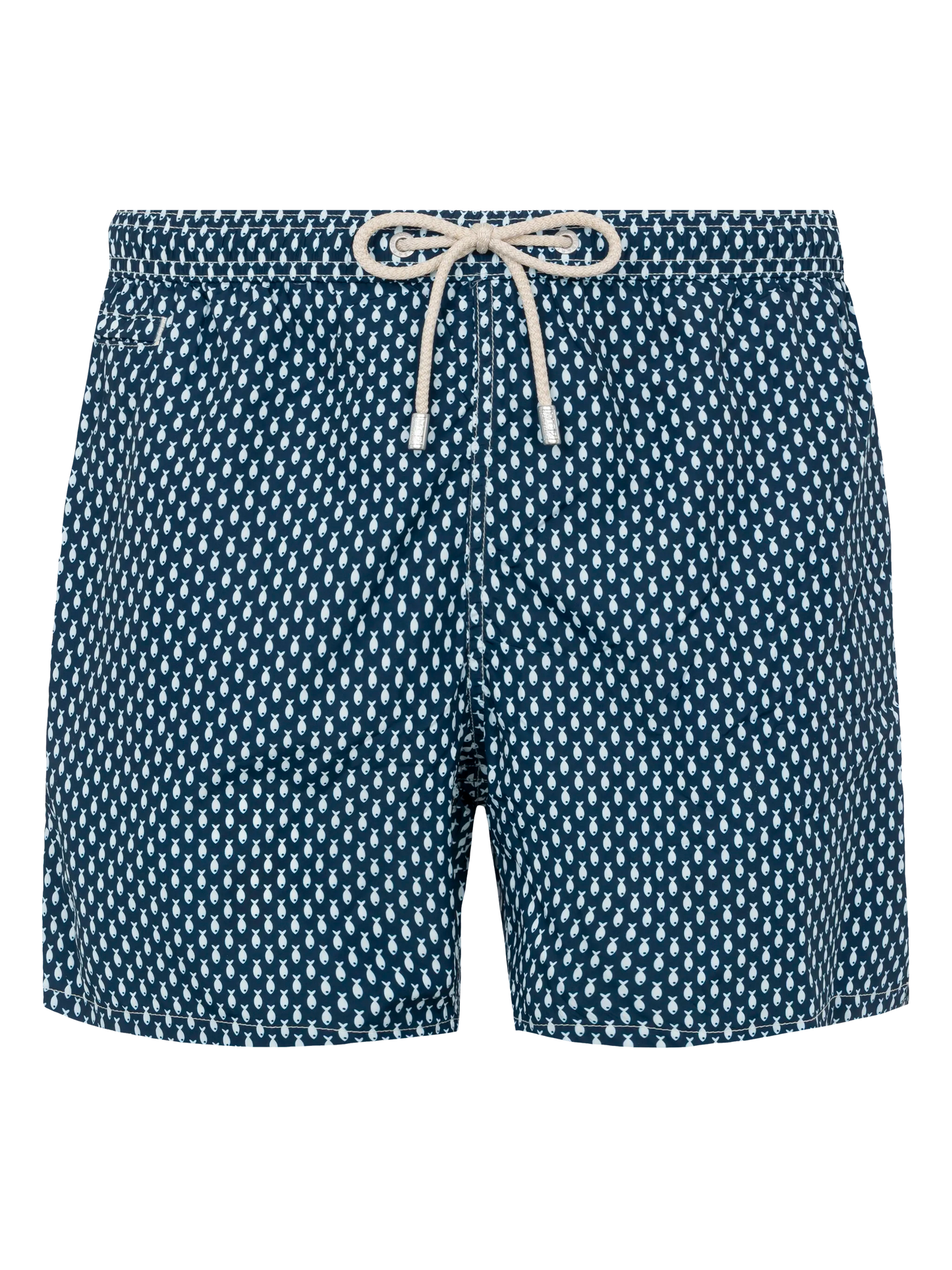 Lightweight fabric swim shorts Lighting with micro fish print - MC2 Saint Barth