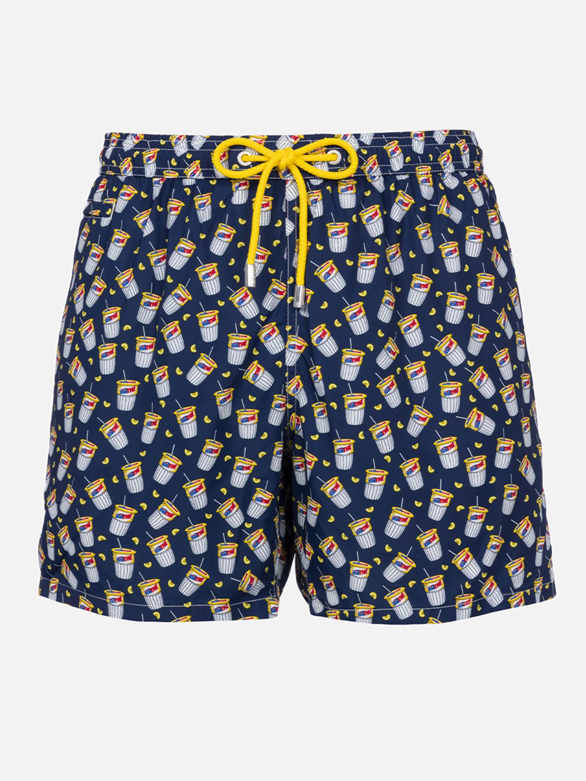 Man lightweight fabric swim-shorts Lighting Micro Fantasy with Estathè pack print|ESTATHE' FERRERO SPECIAL EDITION - MC2 Saint Barth