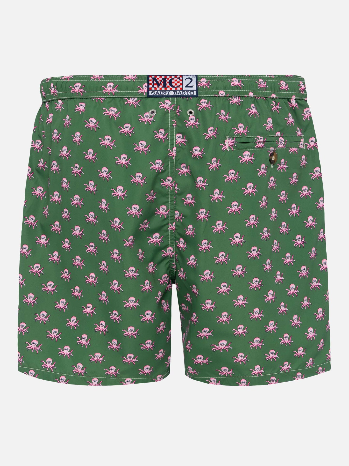 Lightweight fabric swim shorts Lighting with octopus print - MC2 Saint Barth