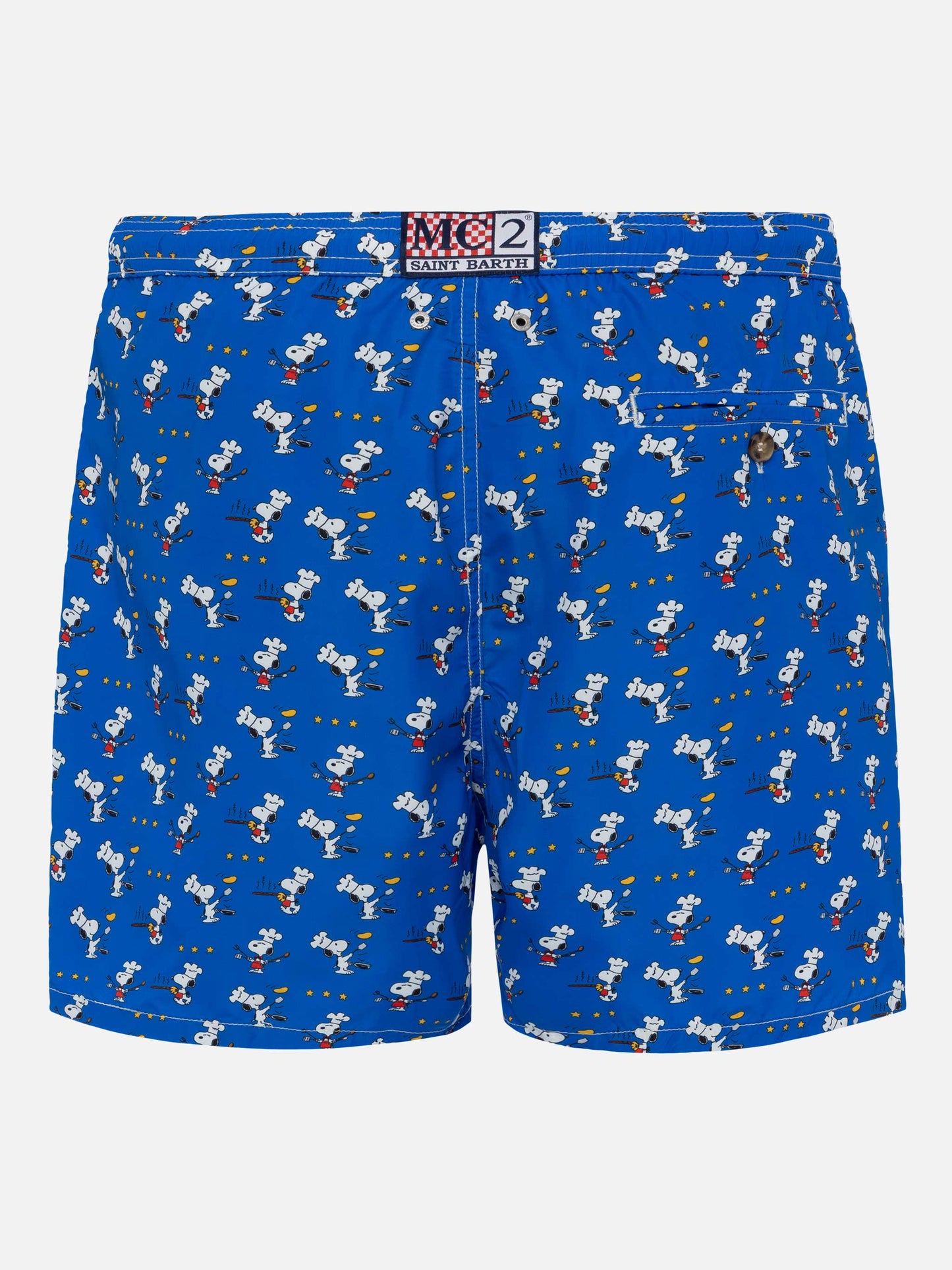 Lightweight fabric swim shorts Lighting with Snoopy chef print | SNOOPY PEANUTS® SPECIAL EDITION - MC2 Saint Barth