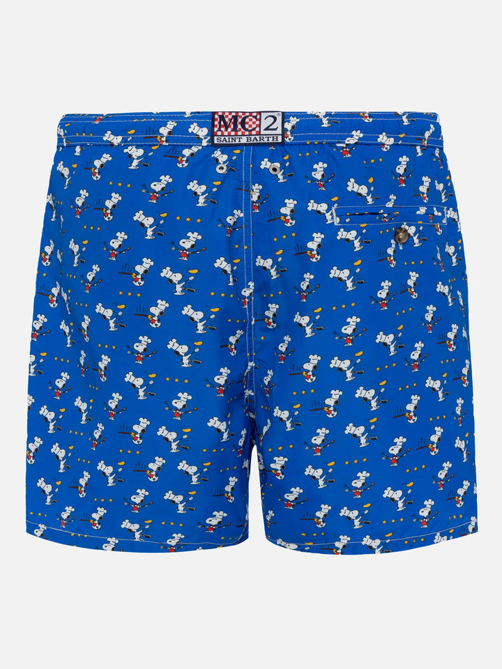Lightweight fabric swim shorts Lighting with Snoopy chef print | SNOOPY PEANUTS® SPECIAL EDITION - MC2 Saint Barth