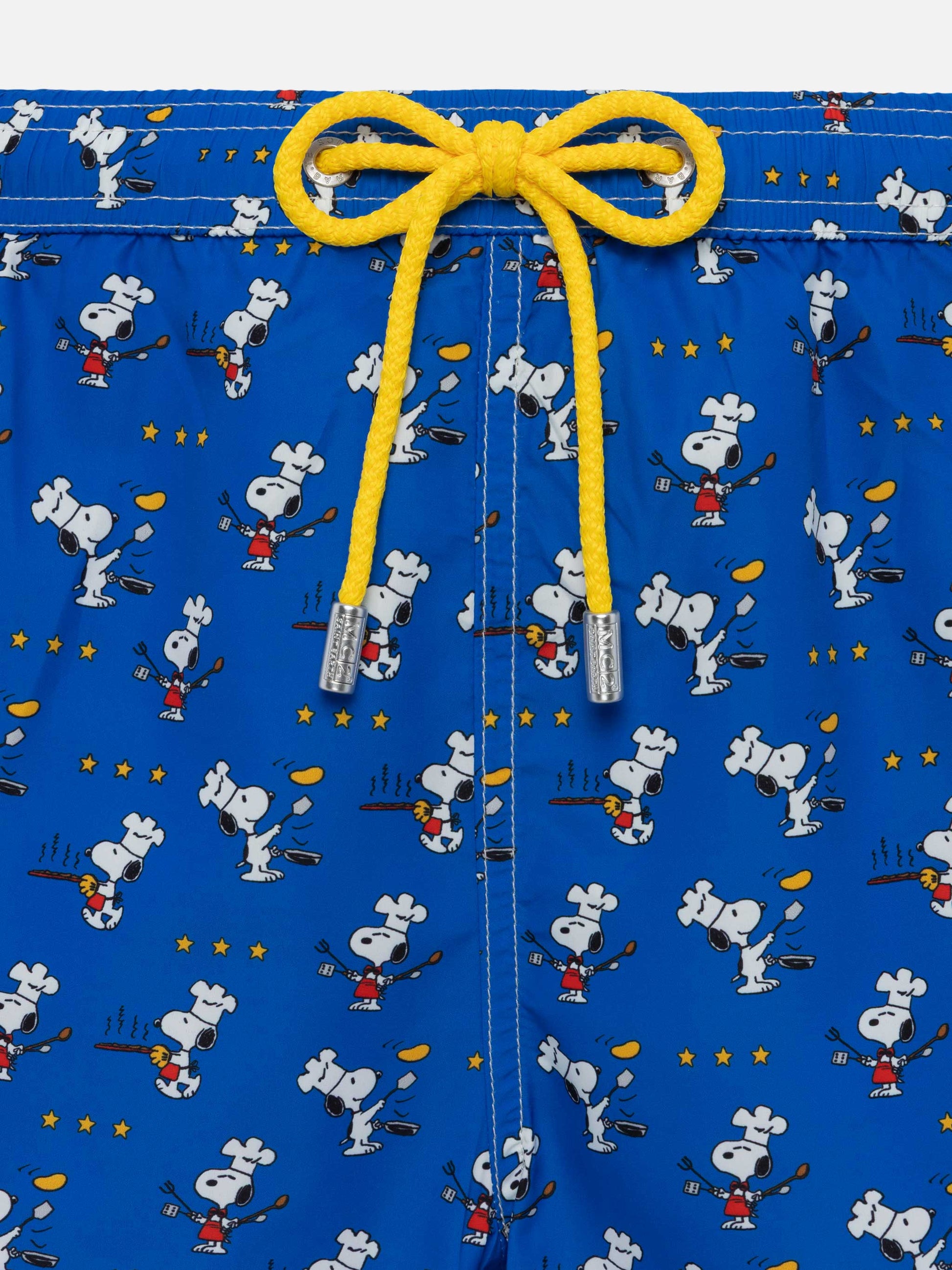 Lightweight fabric swim shorts Lighting with Snoopy chef print | SNOOPY PEANUTS® SPECIAL EDITION - MC2 Saint Barth