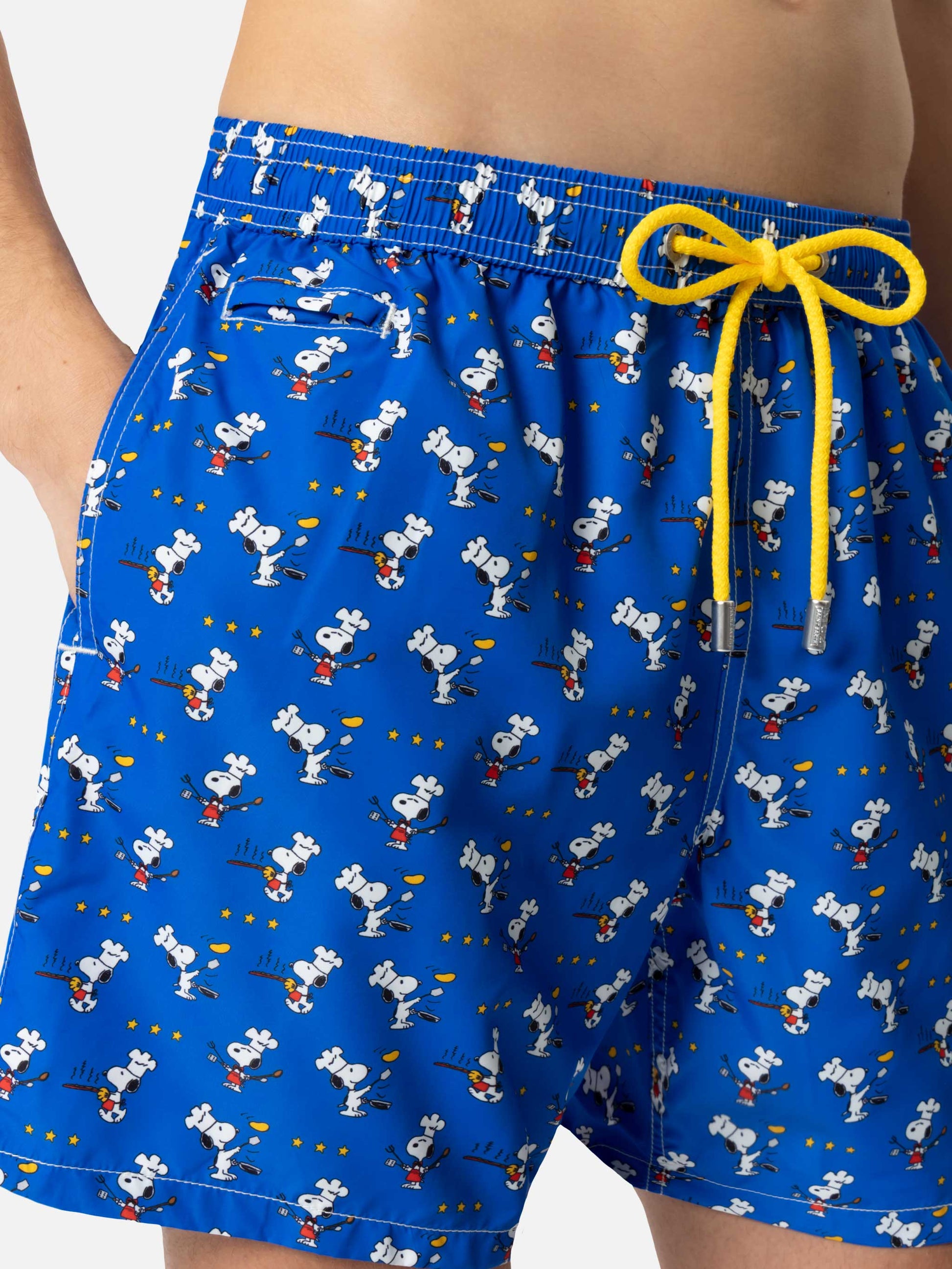 Lightweight fabric swim shorts Lighting with Snoopy chef print | SNOOPY PEANUTS® SPECIAL EDITION - MC2 Saint Barth