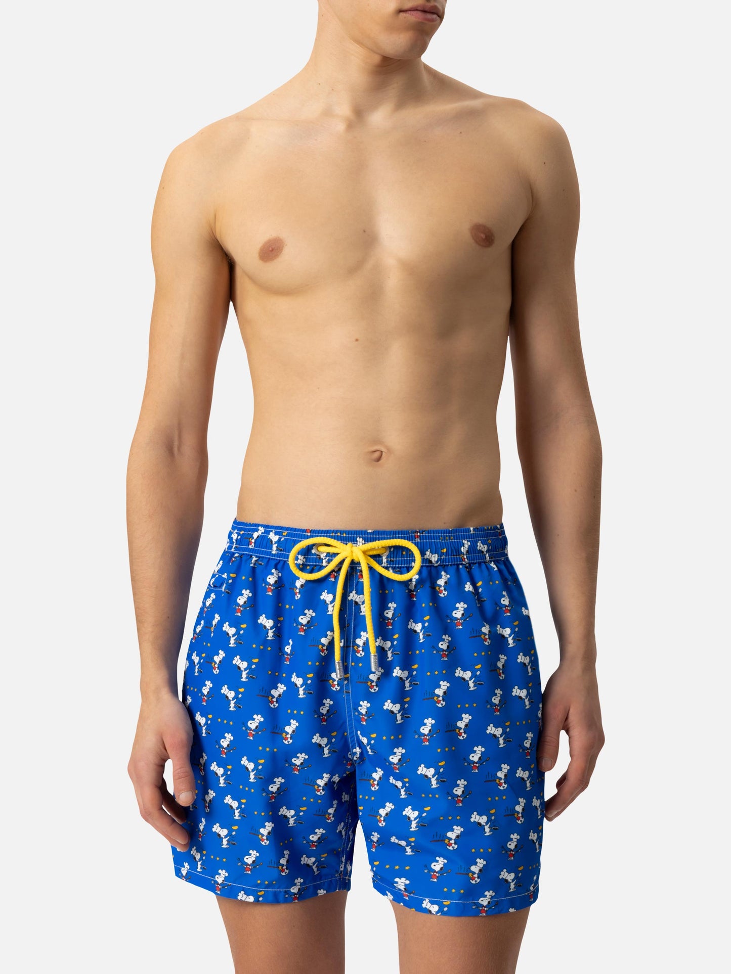 Lightweight fabric swim shorts Lighting with Snoopy chef print | SNOOPY PEANUTS® SPECIAL EDITION - MC2 Saint Barth