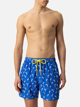 Lightweight fabric swim shorts Lighting with Snoopy chef print | SNOOPY PEANUTS® SPECIAL EDITION - MC2 Saint Barth
