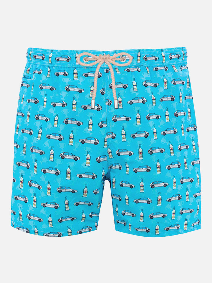 Herren-Badeshorts aus leichtem Stoff Lighting Micro Fantasy mit Lancia Delta-Aufdruck | LANCIA SONDEREDITION