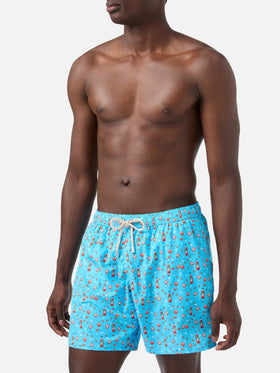 Badeshorts aus leichtem Stoff „Lighting“ mit Aperol-Spritz-Print | APEROL SPECIAL EDITION