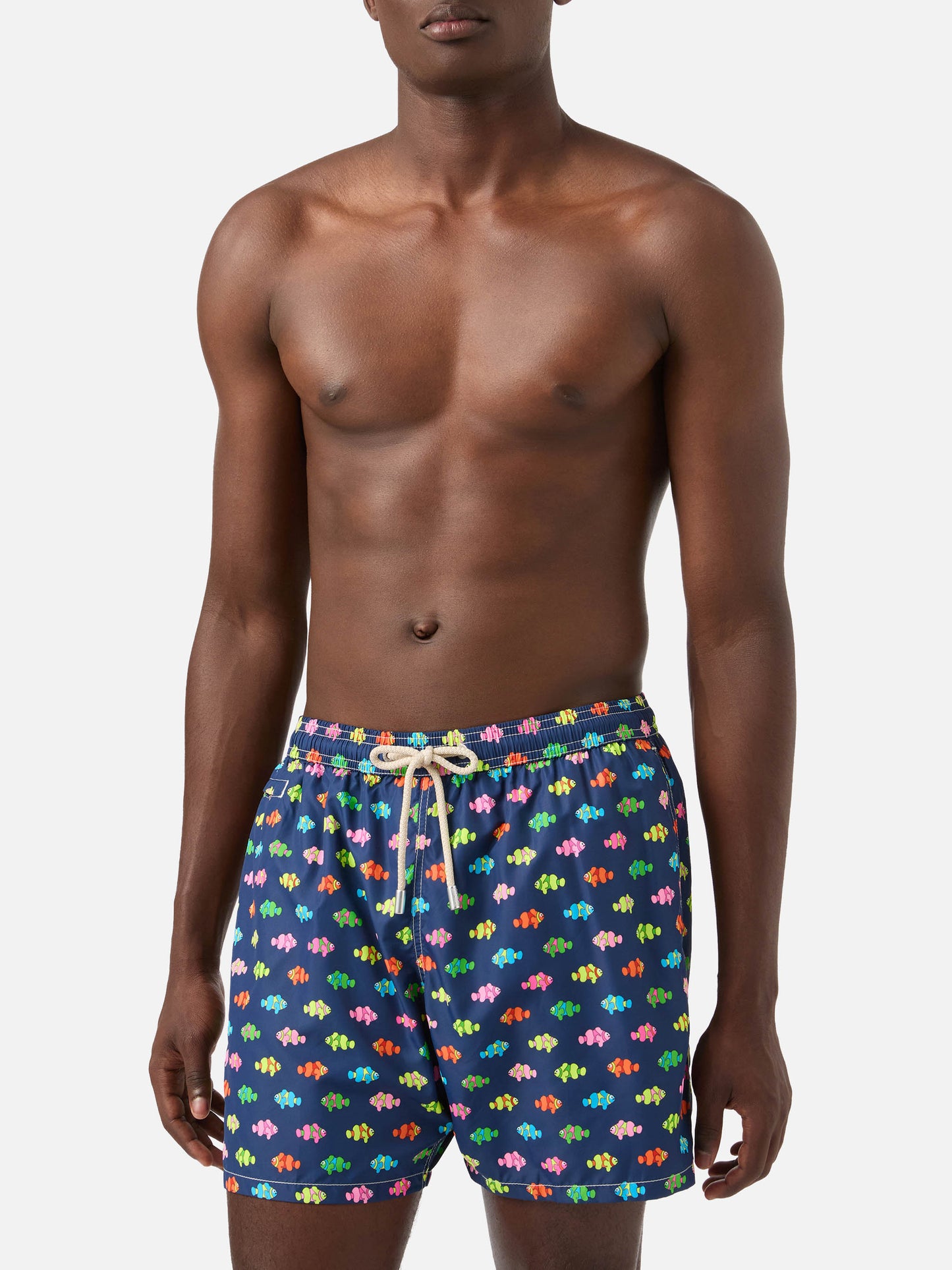 Short de bain Lighting Micro à imprimé poisson-clown bleu Fantasy 