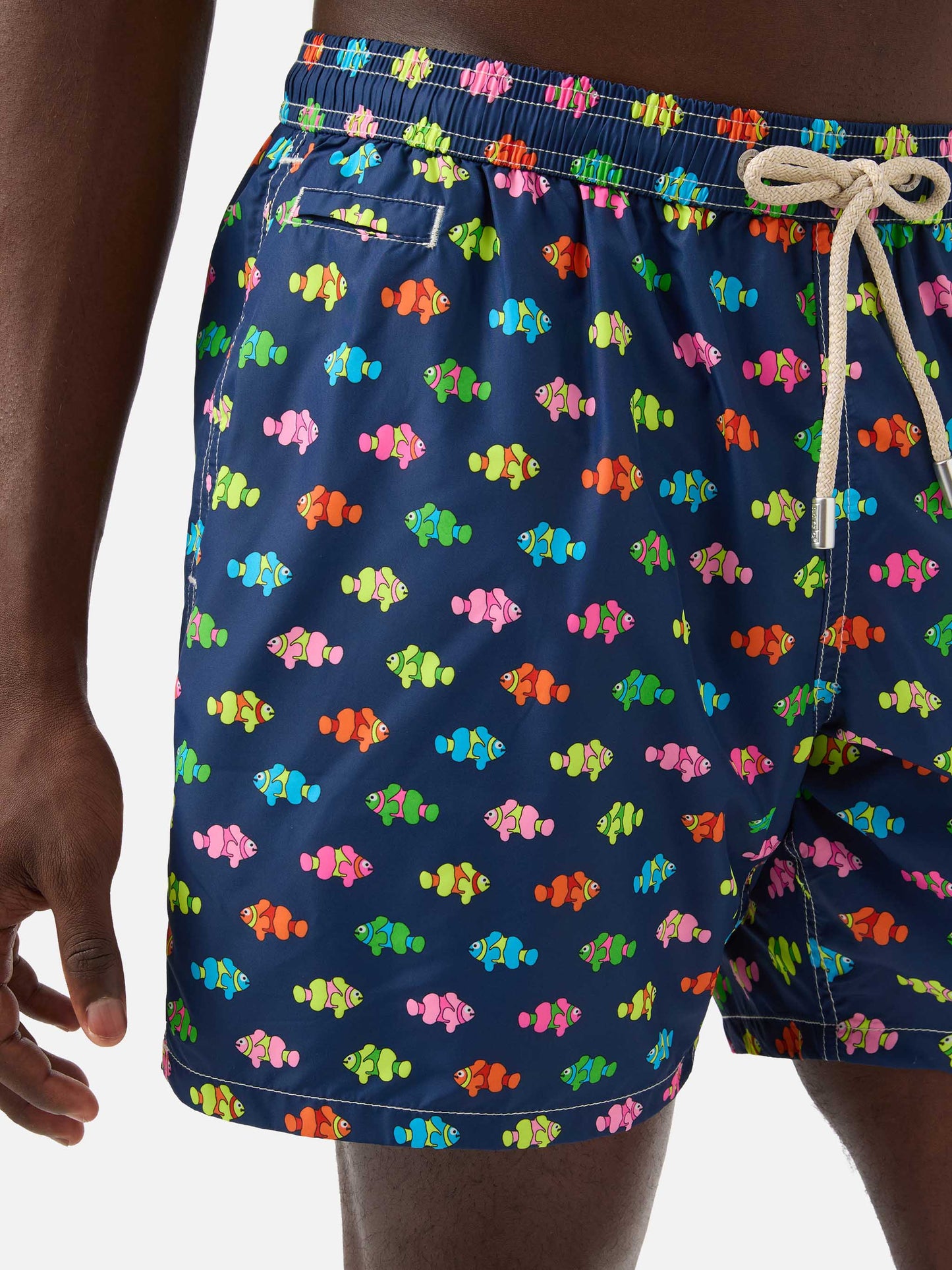 Short de bain Lighting Micro à imprimé poisson-clown bleu Fantasy 
