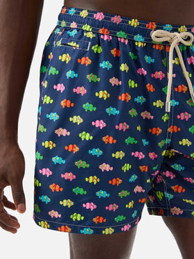 Short de bain Lighting Micro à imprimé poisson-clown bleu Fantasy 
