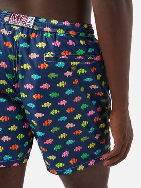 Short de bain Lighting Micro à imprimé poisson-clown bleu Fantasy 