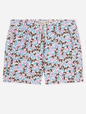 Lighting Micro Fantasy multicolor crab print swim shorts