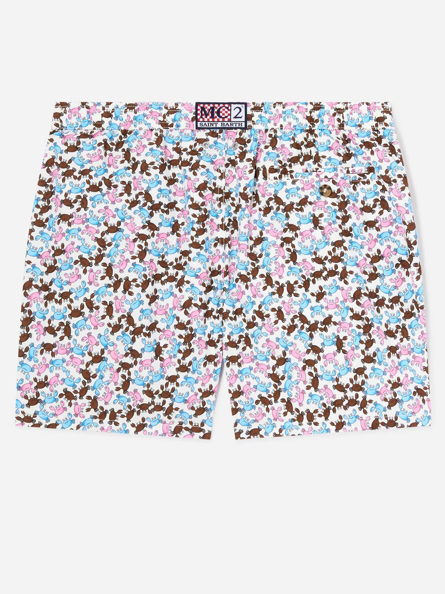 Lighting Micro Fantasy multicolor crab print swim shorts