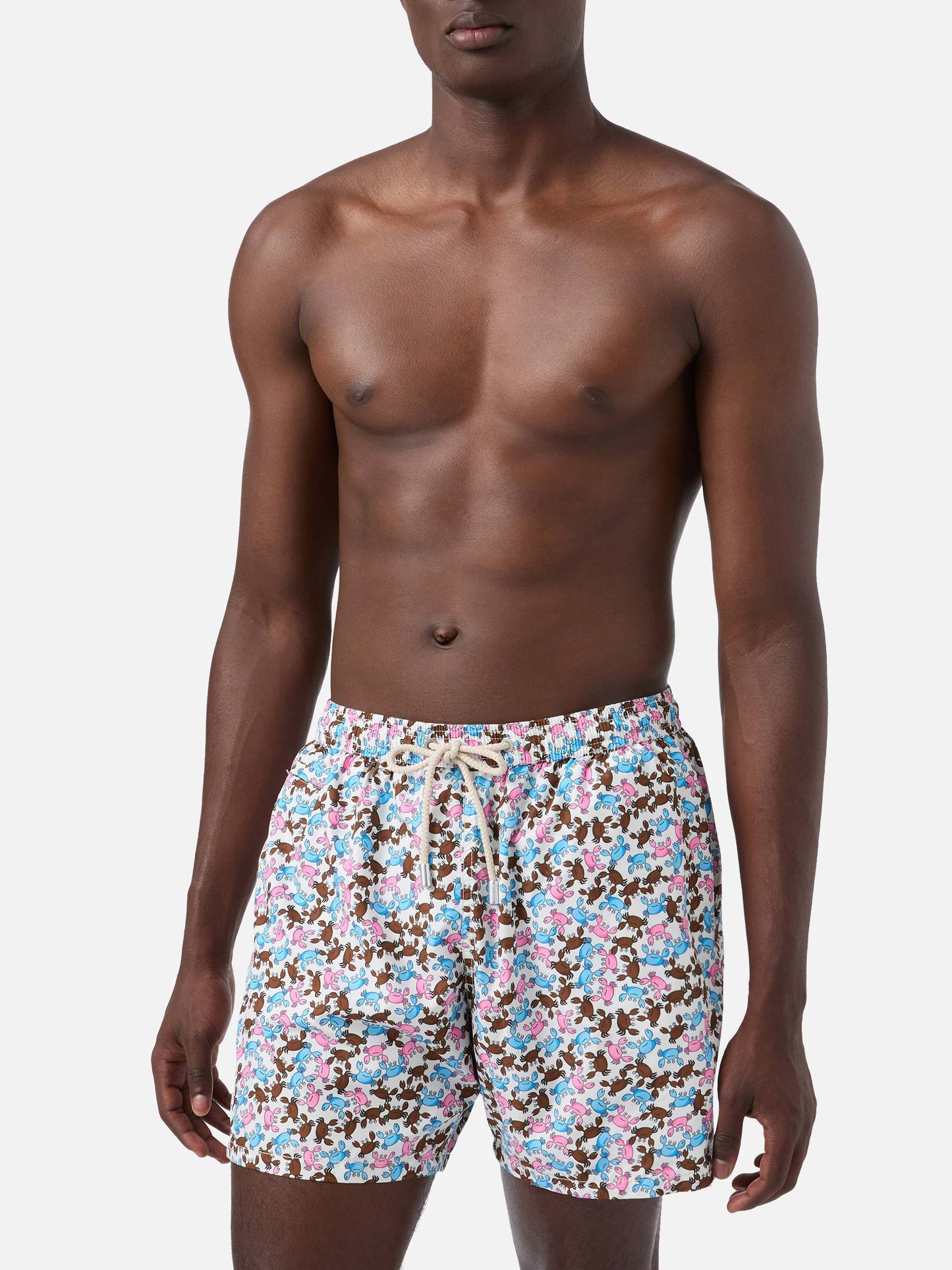 Lighting Micro Fantasy multicolor crab print swim shorts