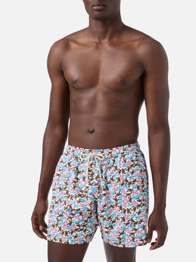 Lighting Micro Fantasy multicolor crab print swim shorts