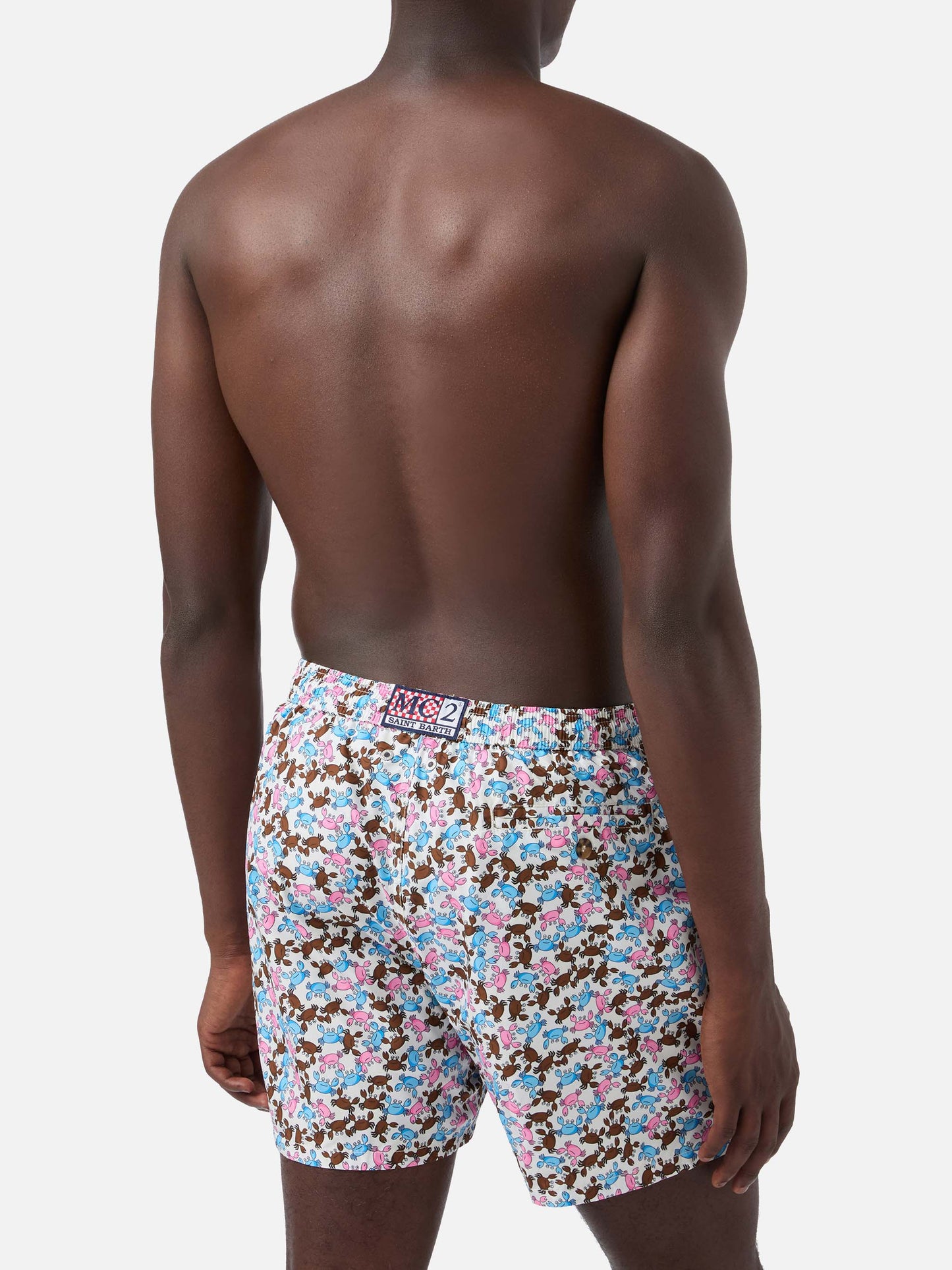 Lighting Micro Fantasy multicolor crab print swim shorts