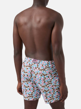 Lighting Micro Fantasy multicolor crab print swim shorts