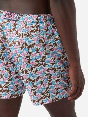 Lighting Micro Fantasy multicolor crab print swim shorts