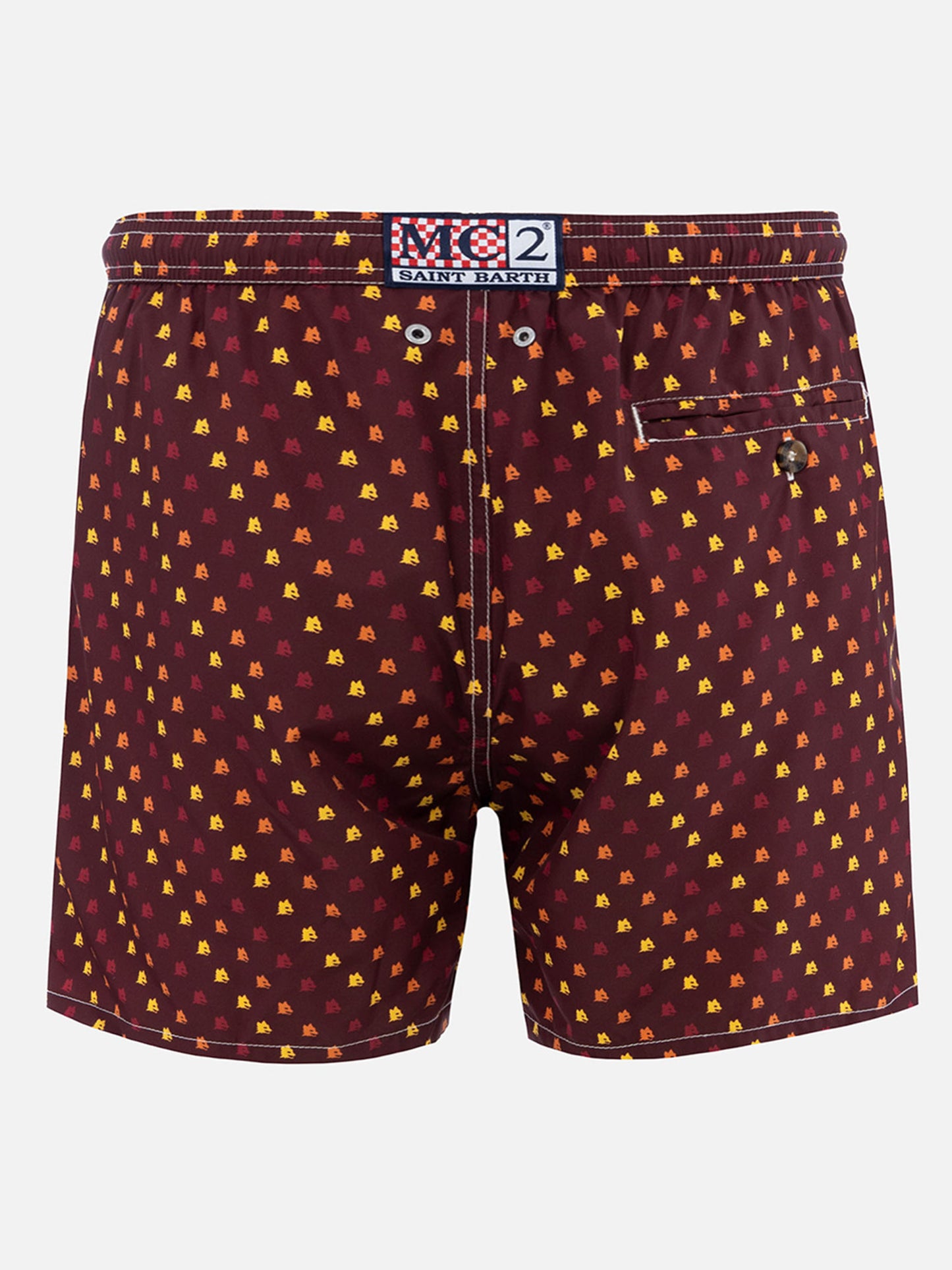 Man lightweight fabric swim-shorts Lighting Micro Fantasy with Roma print | AS ROMA SPECIAL EDITION