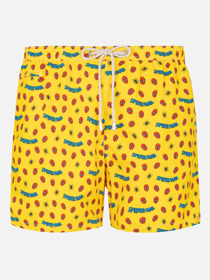 Lightweight fabric swim shorts Lighting with Spiderman print | MARVEL SPECIAL EDITION - MC2 Saint Barth