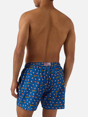 Short de bain Micro Lighting Navy avec imprimé Superman | Édition spéciale 