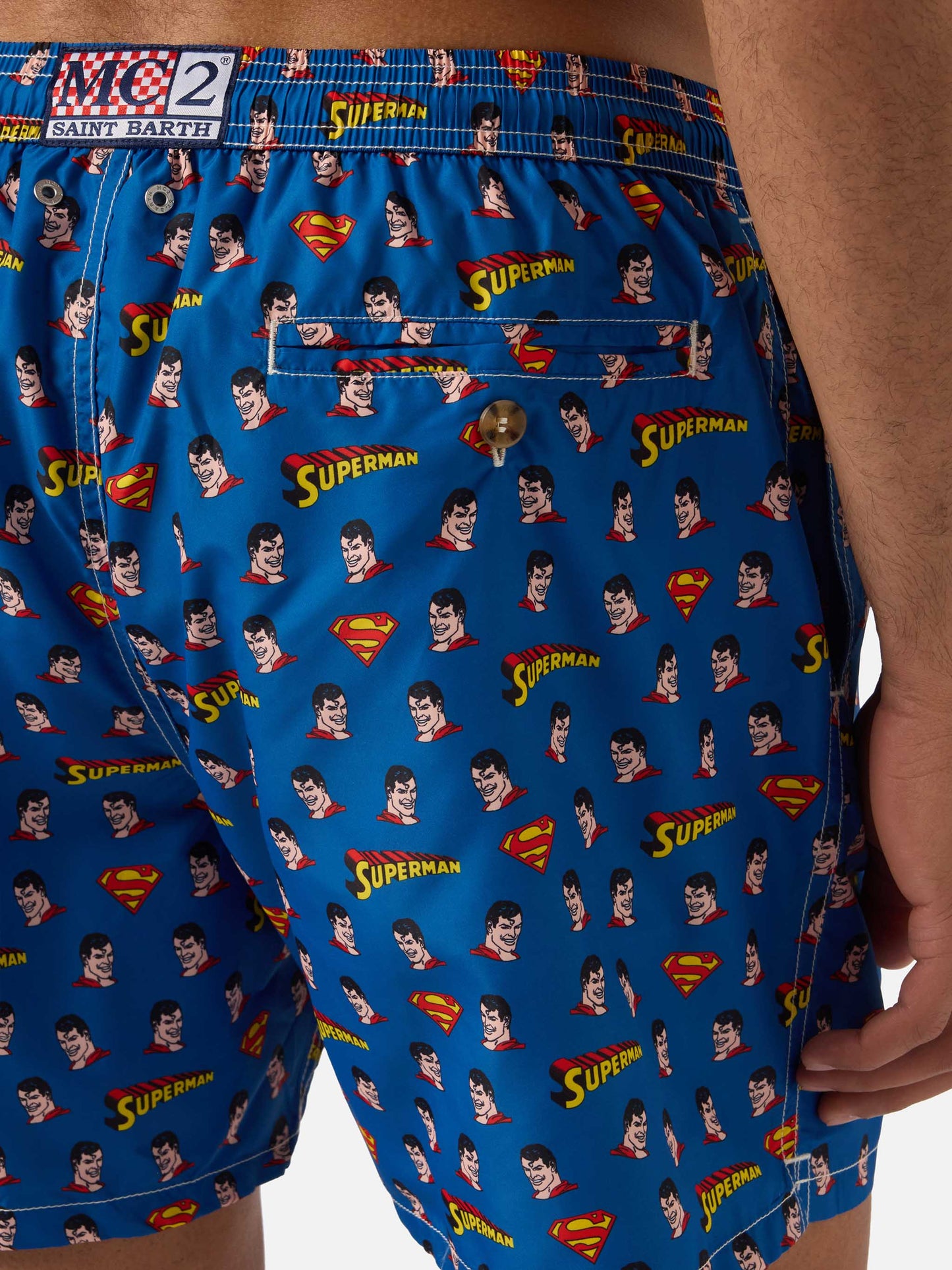 Short de bain Micro Lighting Navy avec imprimé Superman | Édition spéciale 