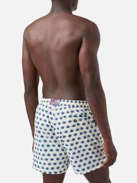 White Lighting Micro swim shorts with octopus all-over print
