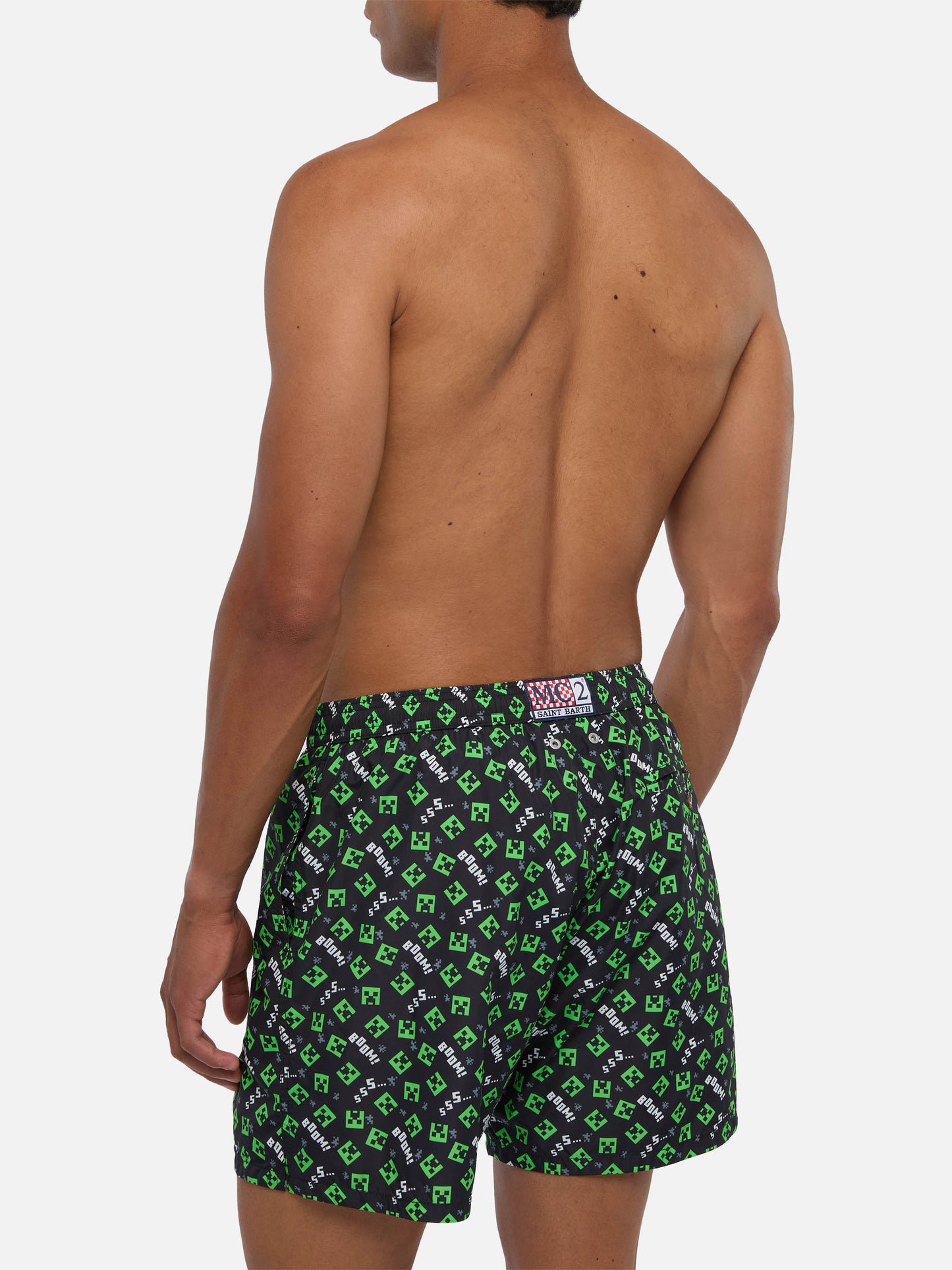 Lightweight fabric swim shorts Lighting with Minecraft print | MINECRAFT® SPECIAL EDITION