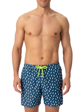 Lightweight fabric swim shorts Lighting with Australian print | AUSTRALIAN BRAND SPECIAL EDITION - MC2 Saint Barth