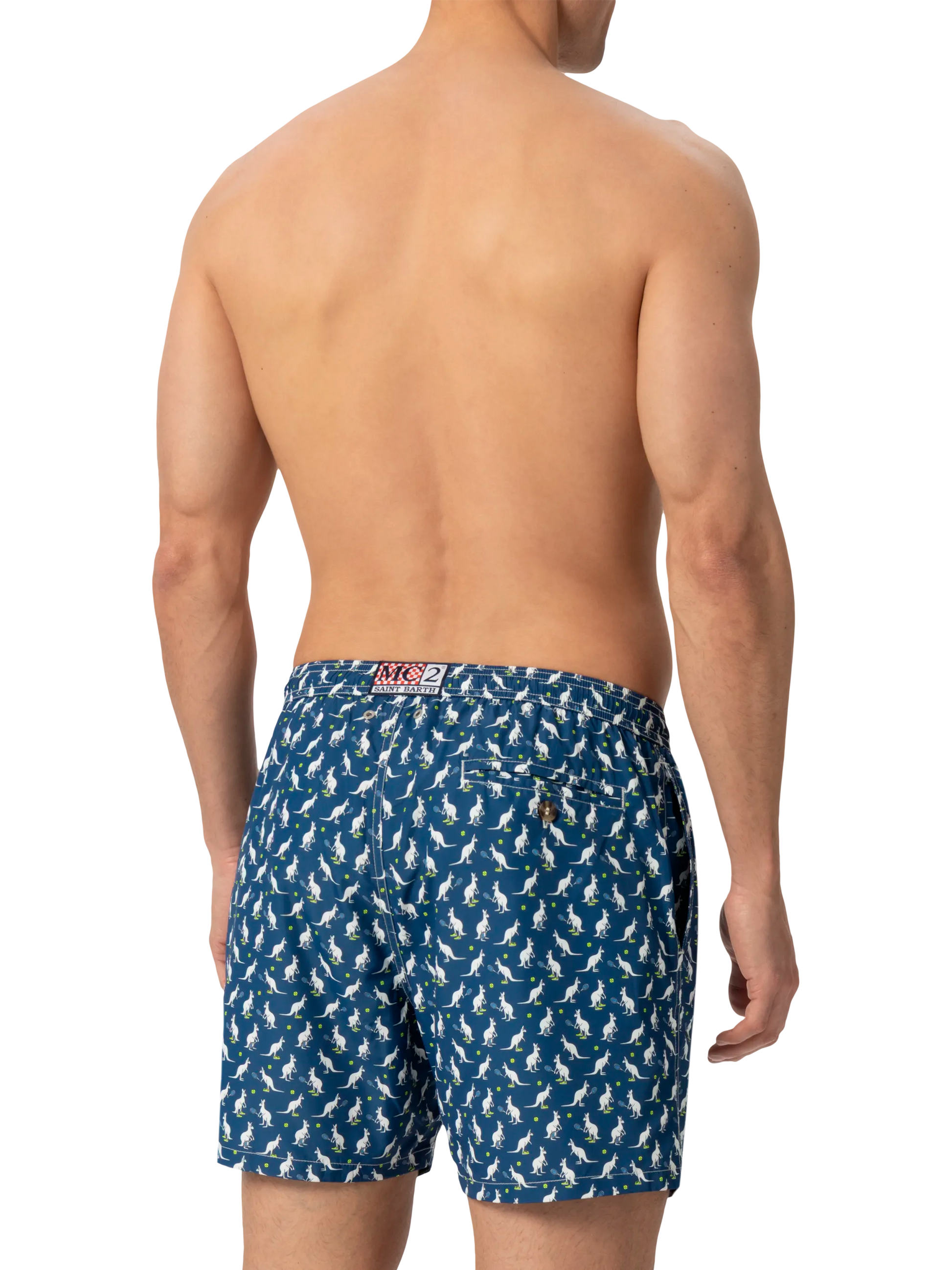 Lightweight fabric swim shorts Lighting with Australian print | AUSTRALIAN BRAND SPECIAL EDITION - MC2 Saint Barth