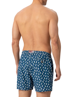 Lightweight fabric swim shorts Lighting with Australian print | AUSTRALIAN BRAND SPECIAL EDITION - MC2 Saint Barth