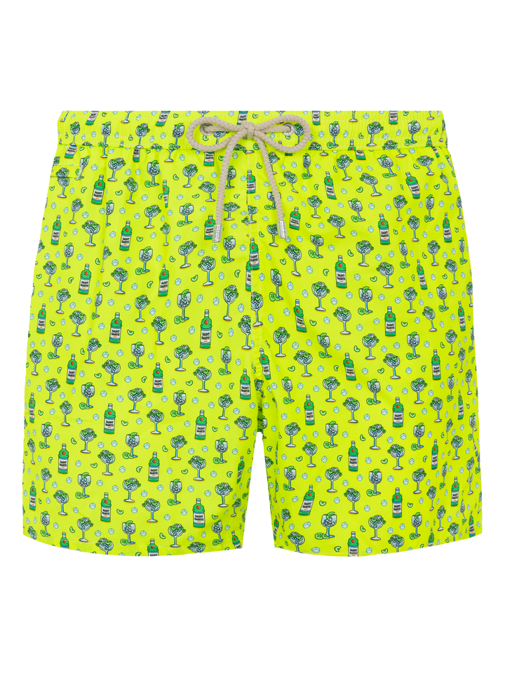 Lightweight fabric swim shorts Lighting with cocktail print - MC2 Saint Barth