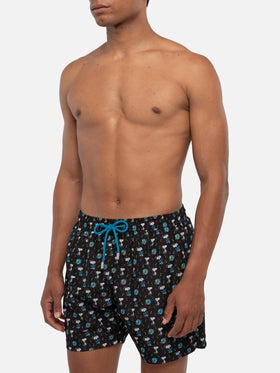 Herren-Badeshorts aus leichtem Stoff mit Snoopy-Aufdruck| Peanuts® Sonderausgabe