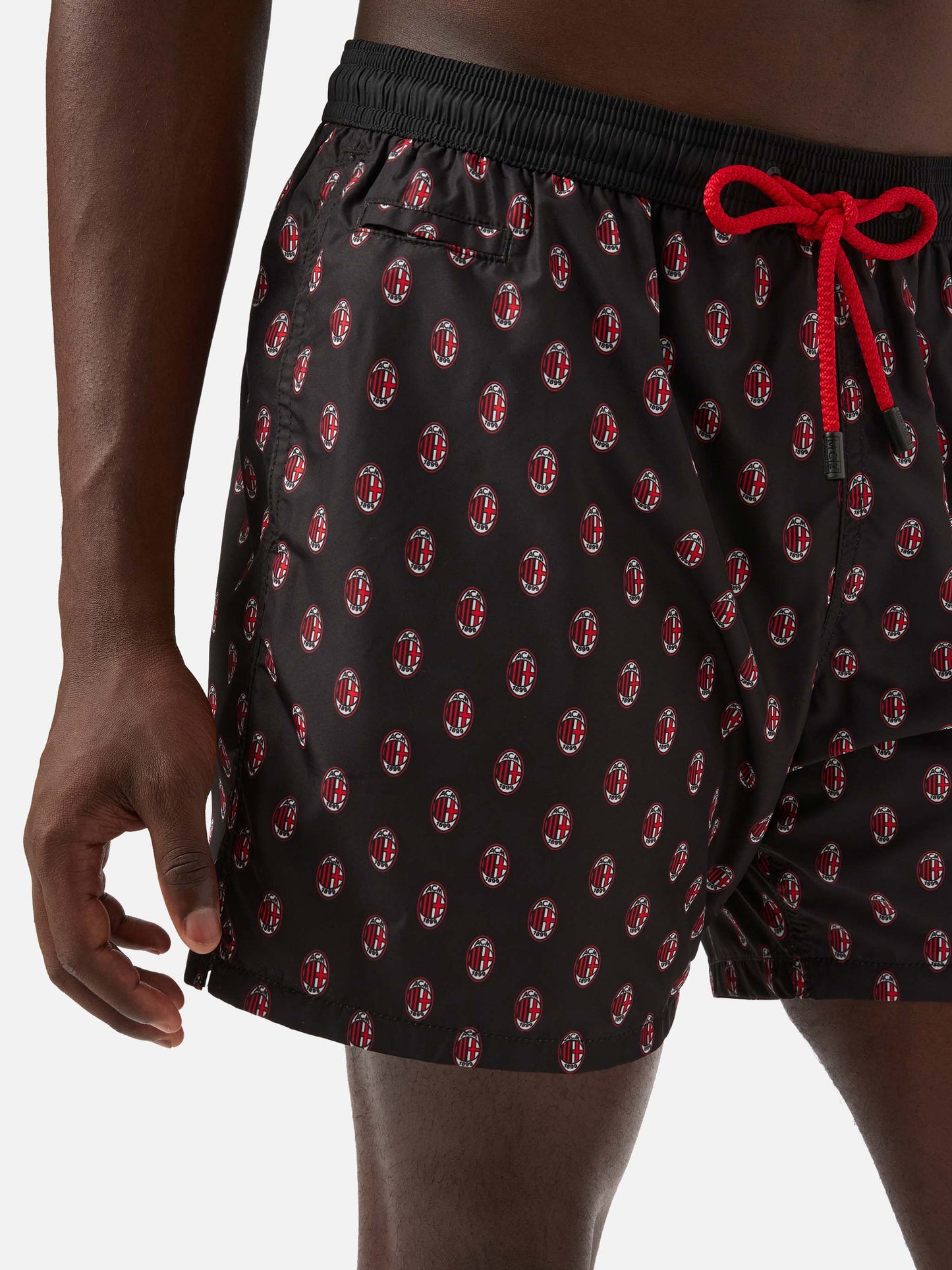 Herren-Badeshorts aus leichtem Stoff mit Milan-Print | MAILAND SONDERAUSGABE