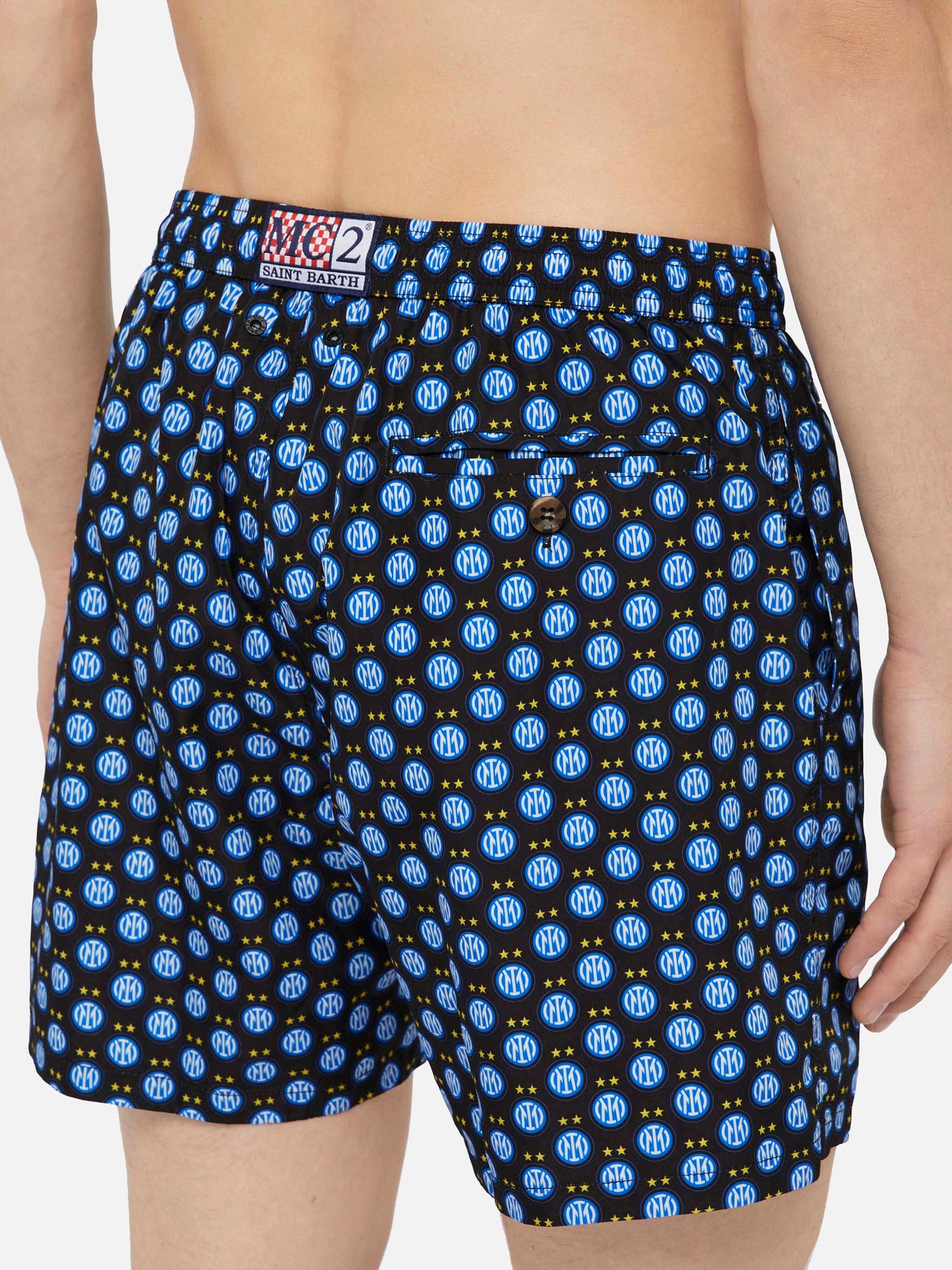 Lightweight fabric swim shorts Lighting with Inter print | INTER FC SPECIAL EDITION