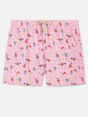 Pink Lighting Micro swim shorts with McDuck print | Special Edition