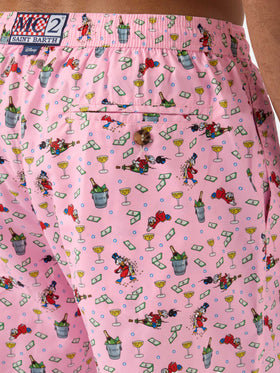 Pink Lighting Micro swim shorts with McDuck print | Special Edition
