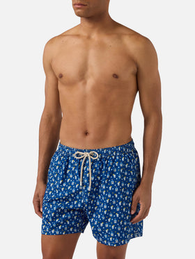 Costume mare Lighting Micro navy con stampa sexy gin all-over
