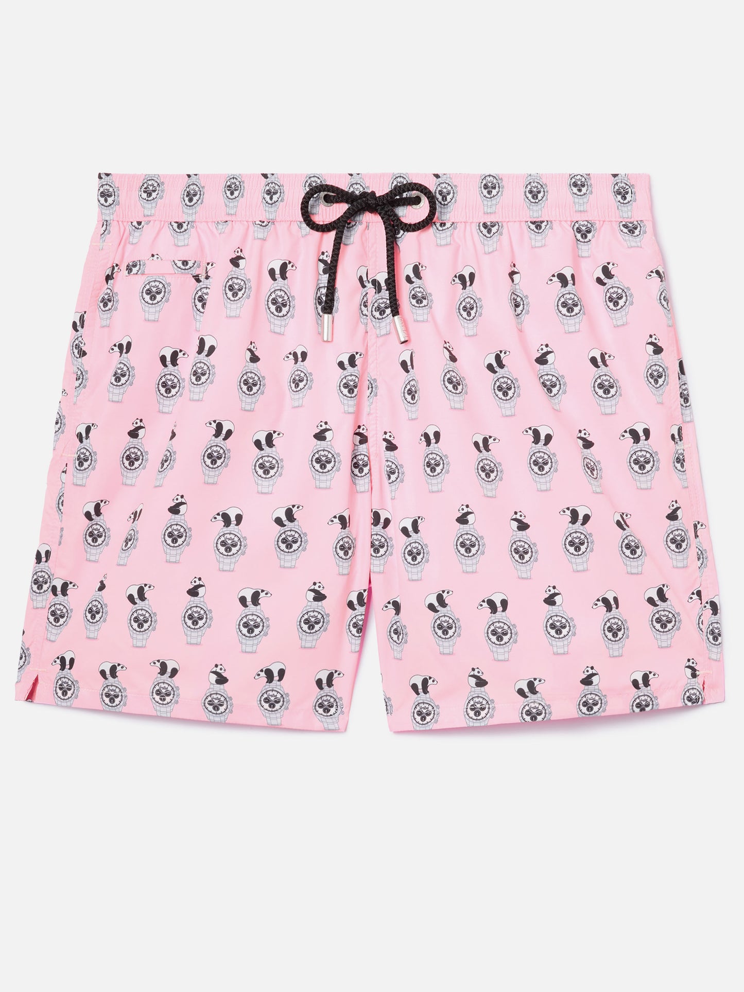 Short de bain Micro Pink Lighting avec imprimé all-over panda et montres 