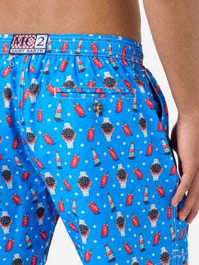 Bañador micro Blue Lighting con estampado Watch Red Cola 