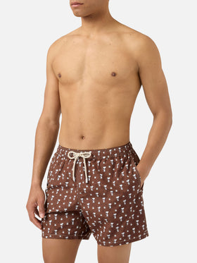 Brown Lighting Micro swim shorts with Snoopy print | Special Edition