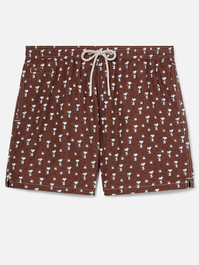Brown Lighting Micro swim shorts with Snoopy print | Special Edition