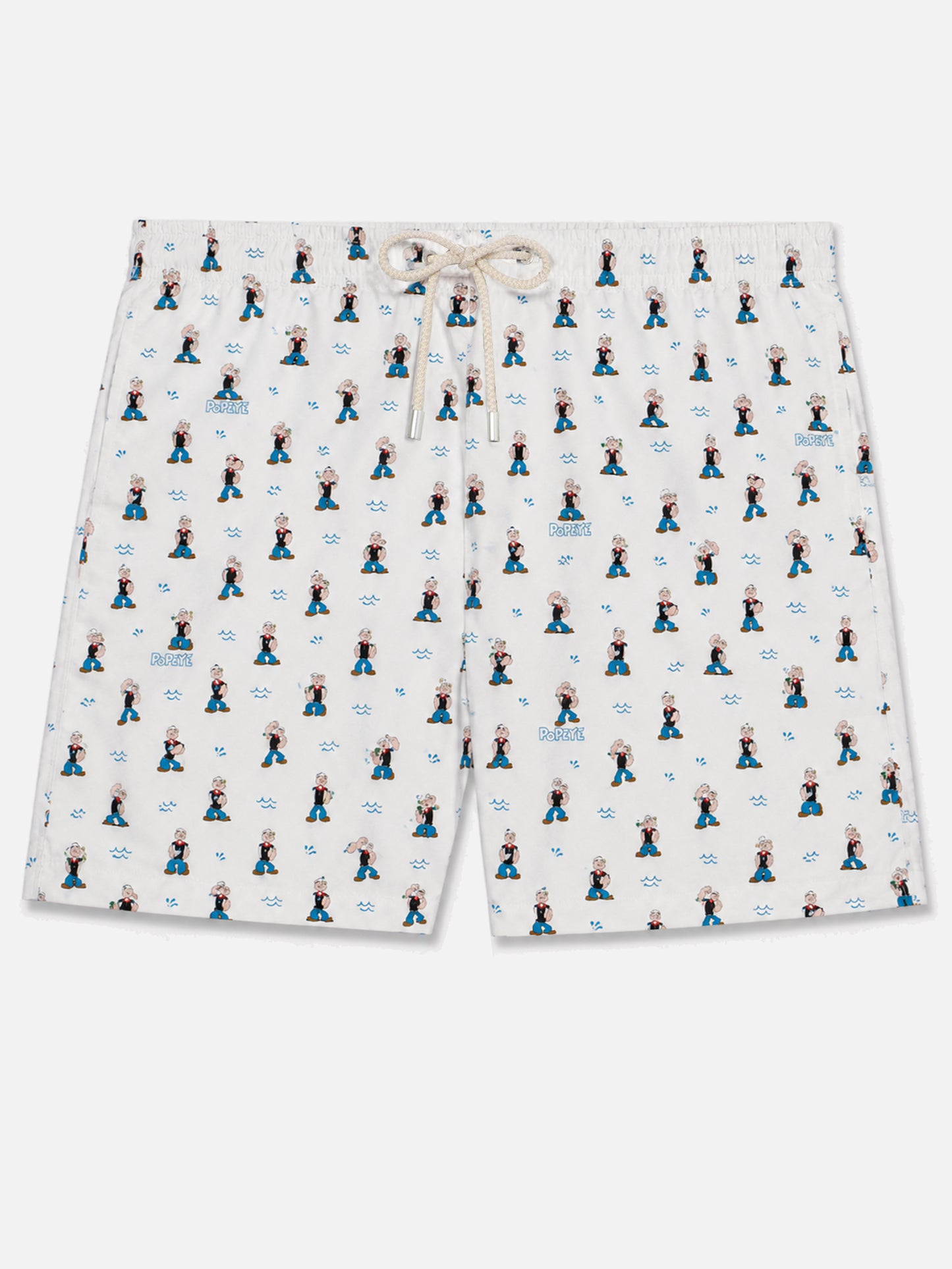White Lighting Micro swim shorts with Popeye all-over print | POPEYE SPECIAL EDITION