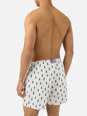 White Lighting Micro swim shorts with Popeye all-over print | POPEYE SPECIAL EDITION