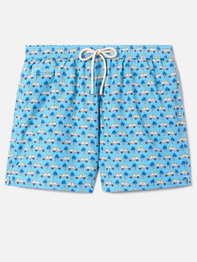 Light blue Lighting Micro swim shorts with Fiat Panda print | Special Edition
