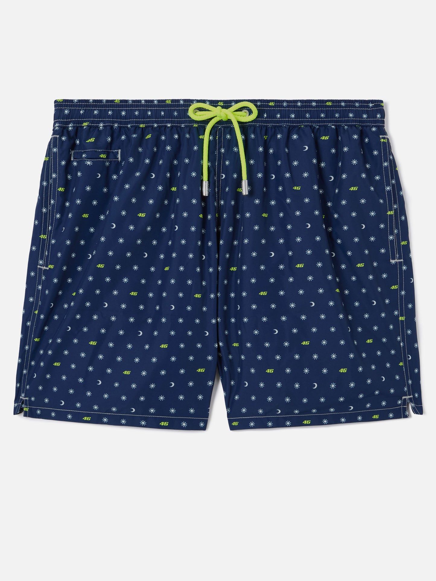 Short de bain Lighting Micro bleu marine avec imprimé all-over VR46 | VR46 SPECIAL EDITION 