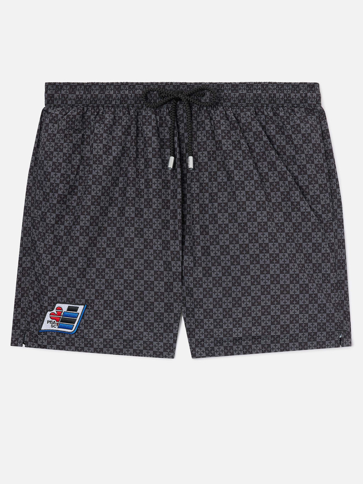 Short de bain Micro Black Lighting avec imprimé Pisa SC Croce | PS SC SPECIAL EDITION 