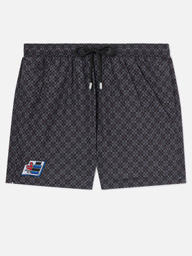 Short de bain Micro Black Lighting avec imprimé Pisa SC Croce | PS SC SPECIAL EDITION 