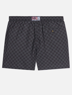 Short de bain Micro Black Lighting avec imprimé Pisa SC Croce | PS SC SPECIAL EDITION 