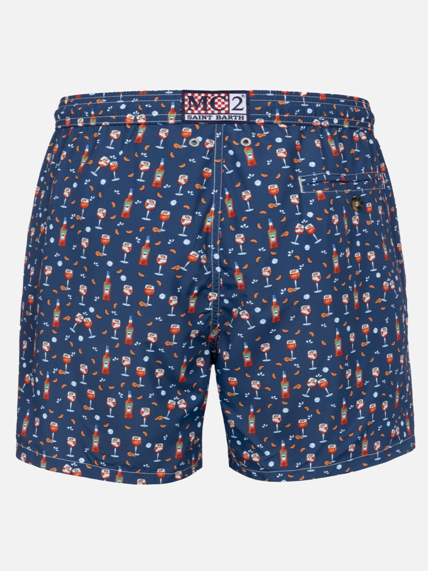 Man lightweight fabric swim-shorts Lighting Micro Fantasy with Aperol Spritz print | APEROL SPECIAL EDITION